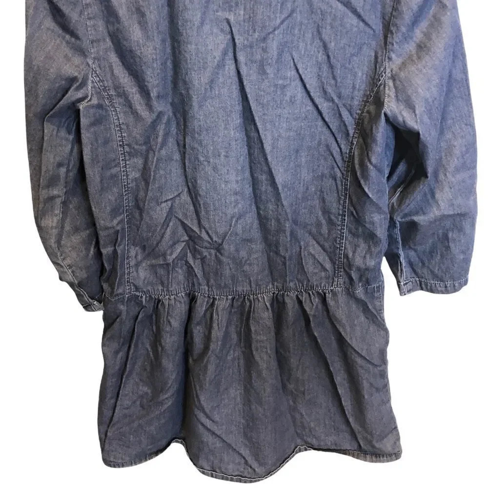Gap‎ 1969 Girl's Long Sleeved Alexa Casual Streetwear Denim Dress Size XXL